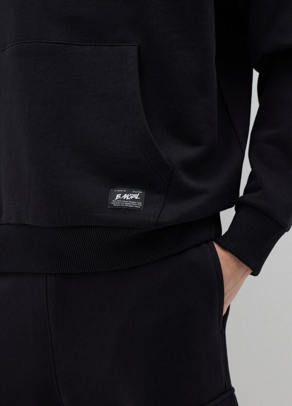 Ovs Felpa Over Fit In Cotone Con Cappuccio