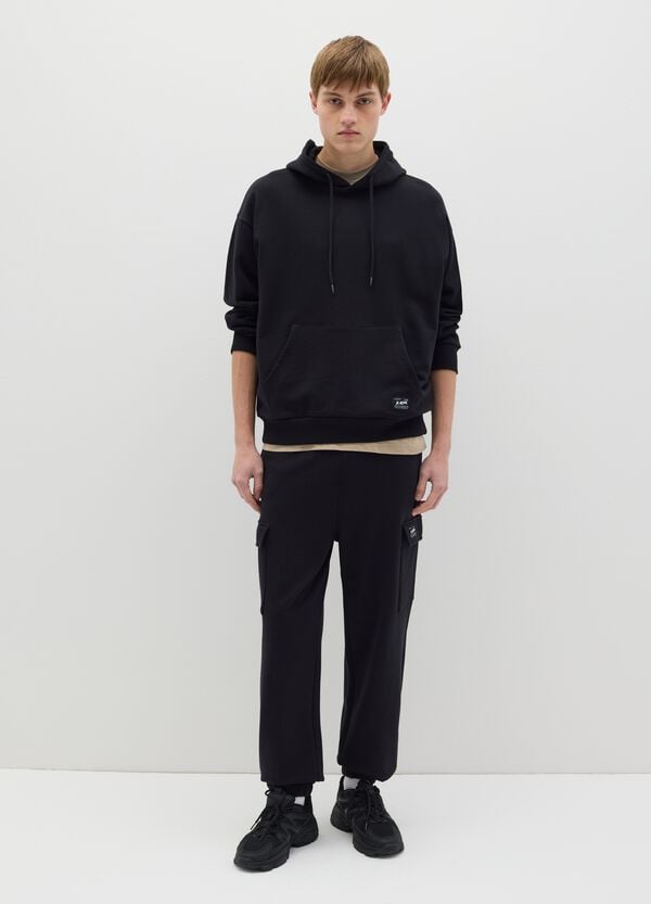 Ovs Felpa over fit in cotone con cappuccio