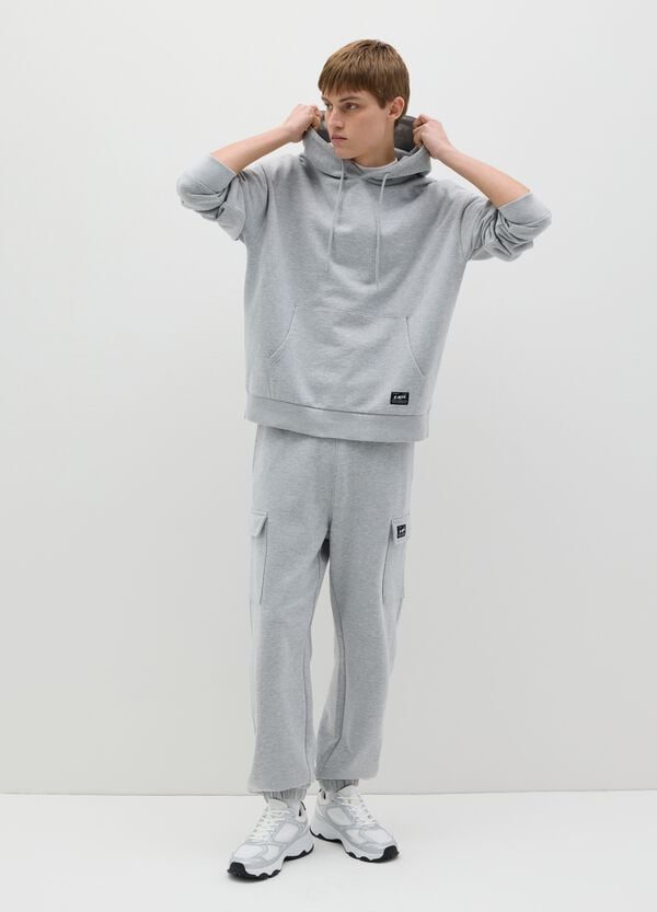 Ovs Felpa over fit in cotone con cappuccio