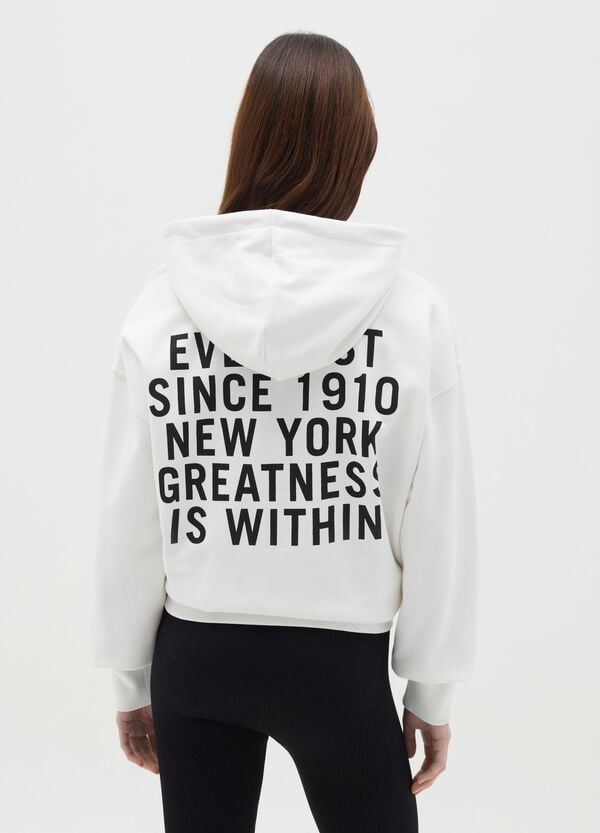 Ovs Felpa Oversize Con Cappuccio E Stampa