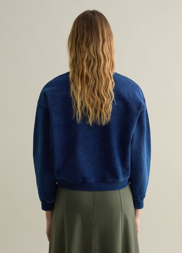 Ovs Felpa Oversize In Denim