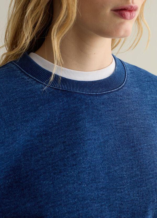 Ovs Felpa Oversize In Denim