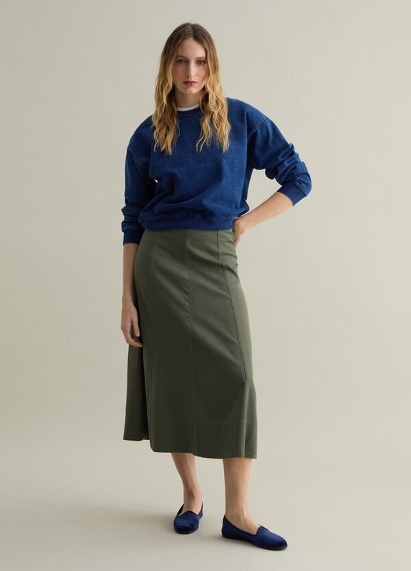 Ovs Felpa oversize in denim