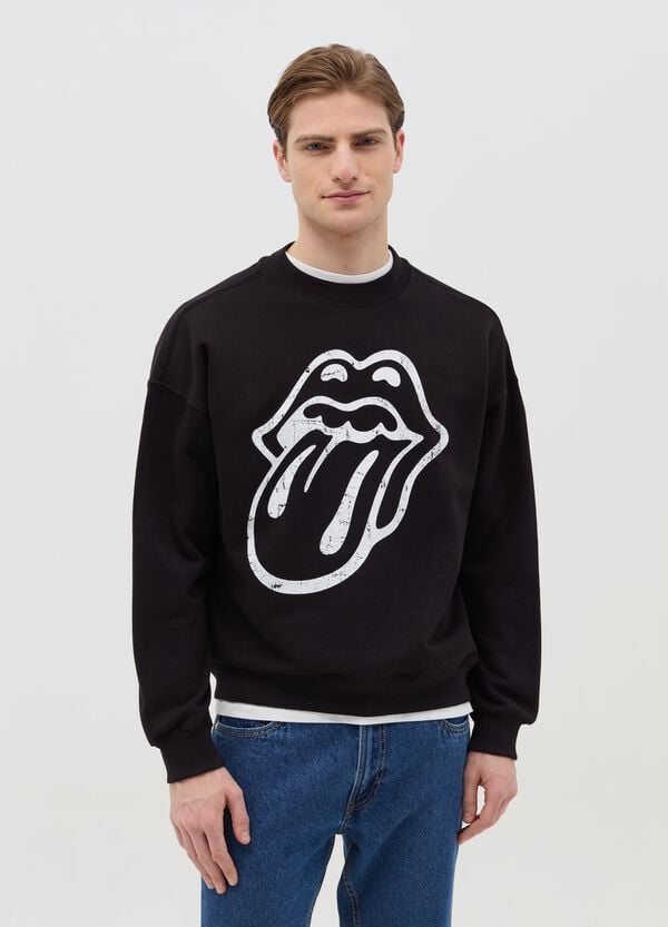 Ovs Felpa Oversize Stampa The Rolling Stones