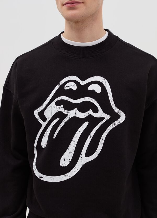 Ovs Felpa Oversize Stampa The Rolling Stones
