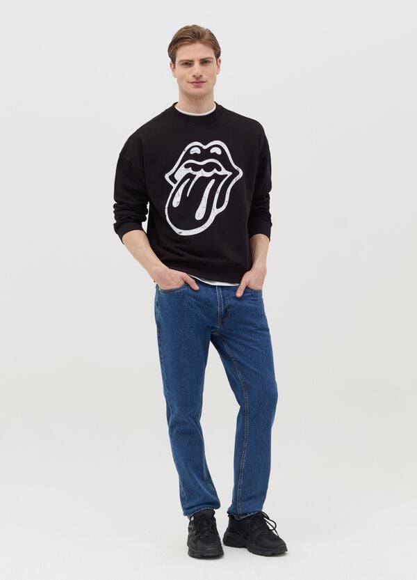 Ovs Felpa oversize stampa The Rolling Stones