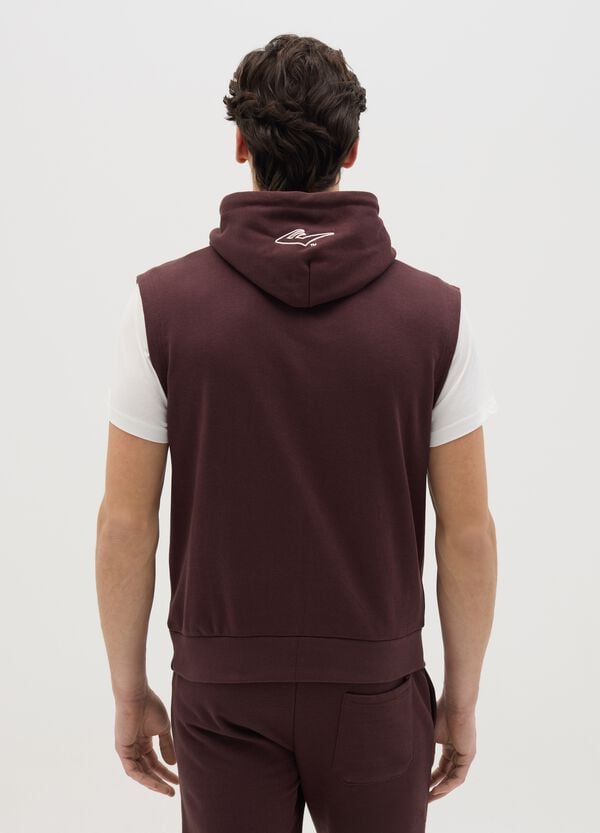 Ovs Felpa Senza Maniche Marrone Con Stampa