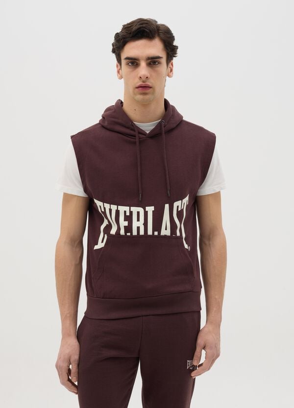 Ovs Felpa senza maniche marrone con stampa