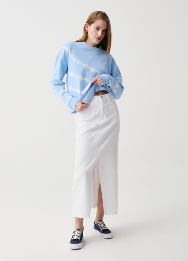 Ovs Felpa Tie Dye con scollo rotondo