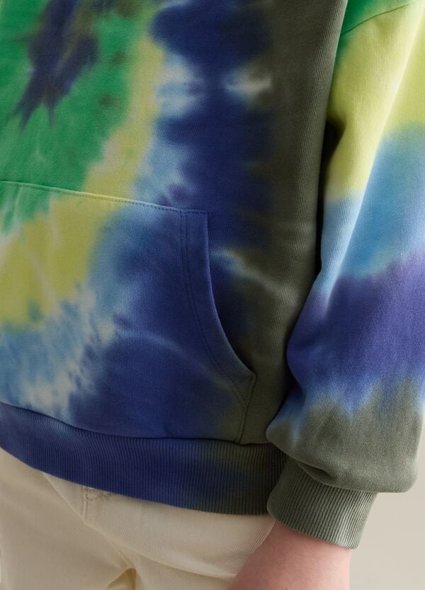Ovs Felpa Tie Dye In French Terry Con Cappuccio