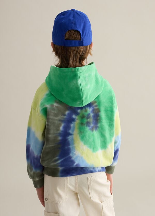 Ovs Felpa Tie Dye In French Terry Con Cappuccio