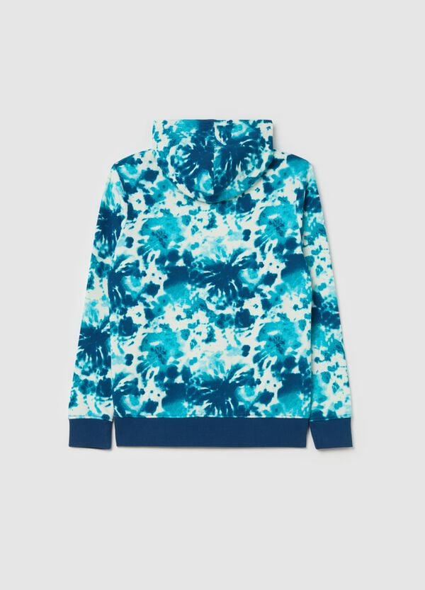 Ovs Felpa Tie Dye In French Terry Con Cappuccio