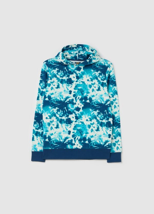Ovs Felpa Tie Dye in French Terry con cappuccio