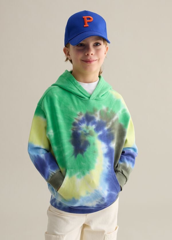 Ovs Felpa Tie Dye in French Terry con cappuccio
