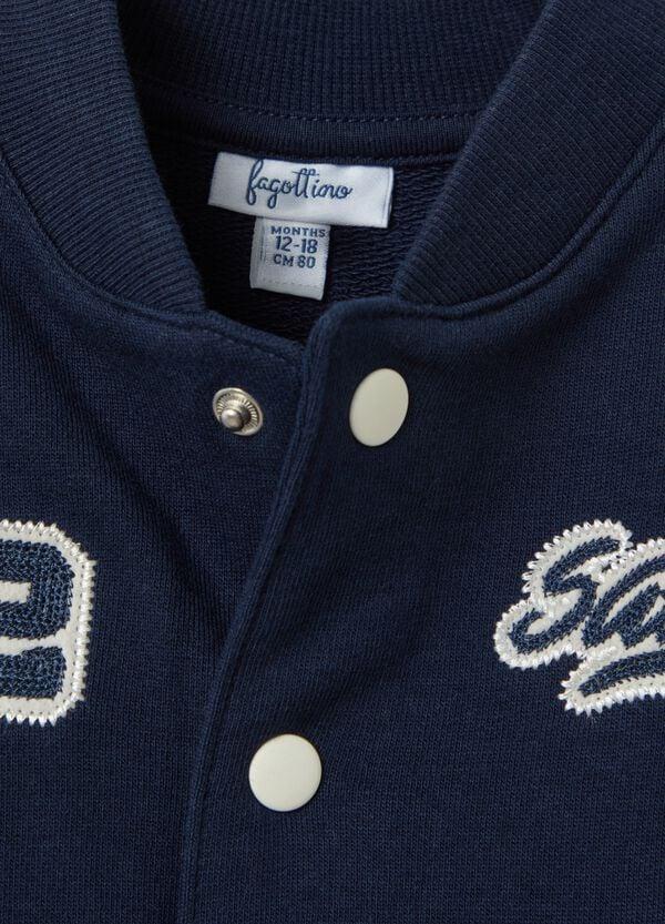 Ovs Felpa Varsity Con Patch Bouclé