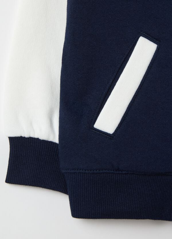 Ovs Felpa Varsity Con Patch Bouclé