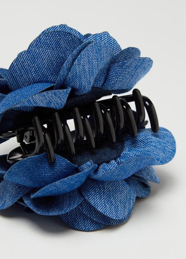 Ovs Fermaglio Per Capelli Floreale Effetto Denim
