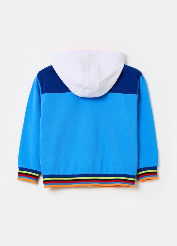 Ovs Full-zip Color Block Con Cappuccio