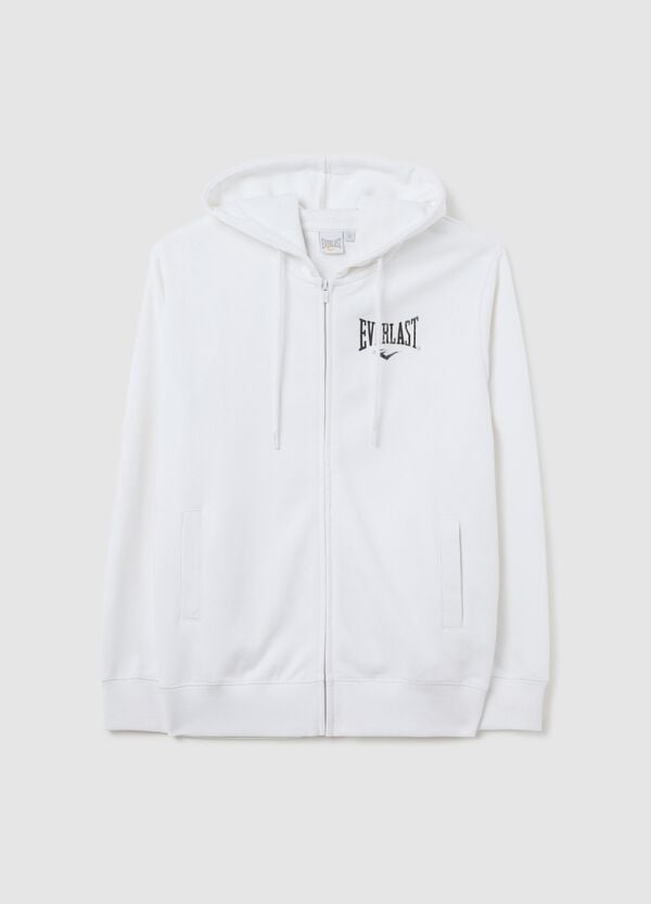 Ovs Full-zip con cappuccio bianca stampa in foil