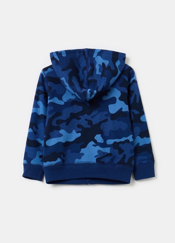 Ovs Full-zip Con Cappuccio Camouflage
