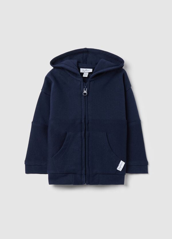 Ovs Full-zip con cappuccio e dettagli in drill