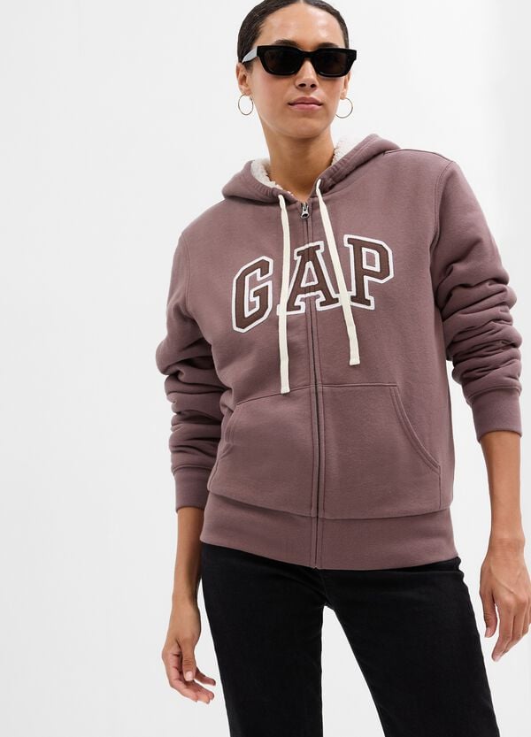 Ovs Full-zip con cappuccio e interno in sherpa