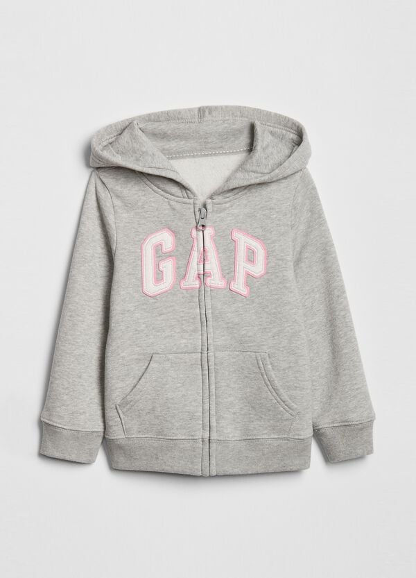 Ovs Full-zip con cappuccio e patch logo