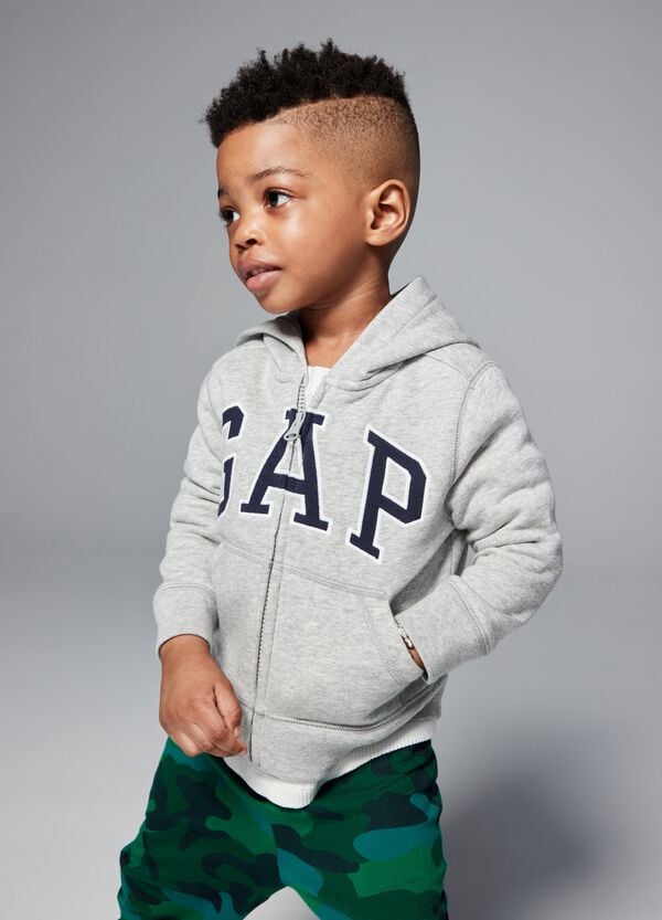 Ovs Full-zip Con Cappuccio E Patch Logo