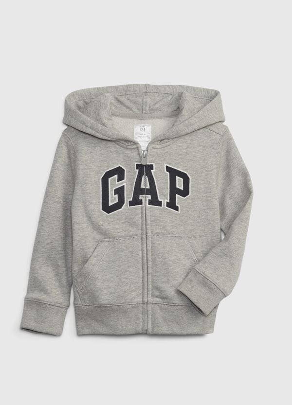 Ovs Full-zip con cappuccio e patch logo
