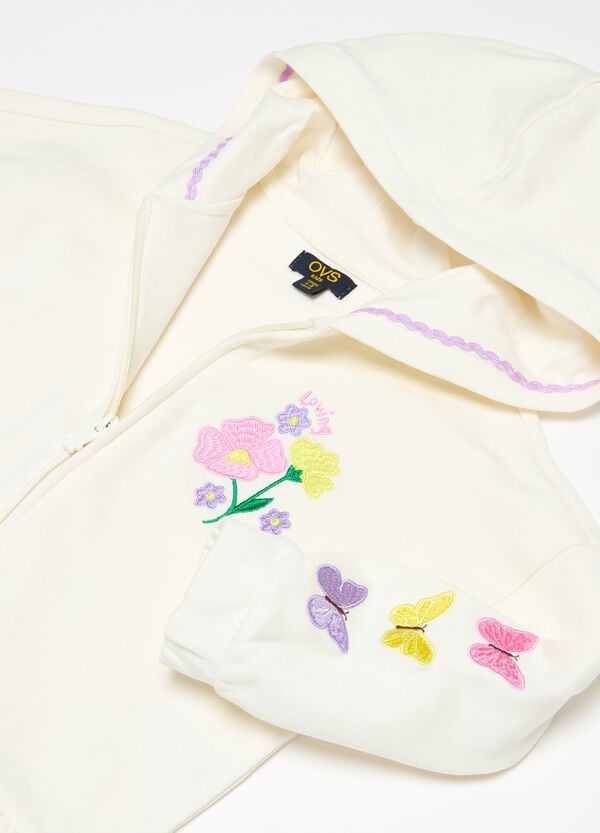 Ovs Full-zip Con Cappuccio E Ricami