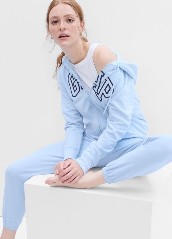 Ovs Full-zip Con Cappuccio E Ricamo Logo