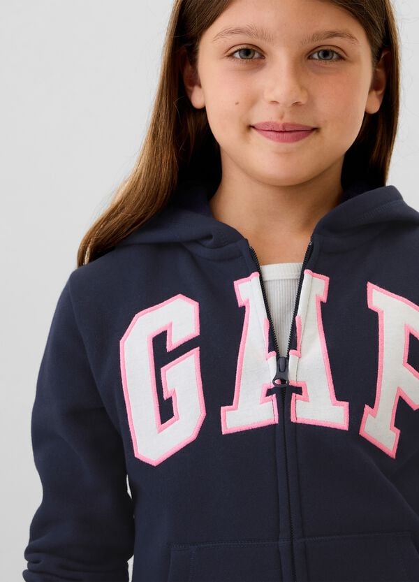 Ovs Full-zip Con Cappuccio E Ricamo Logo