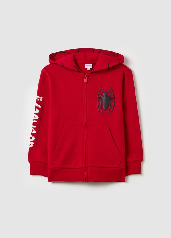 Ovs Full-zip con cappuccio e ricamo Spidey