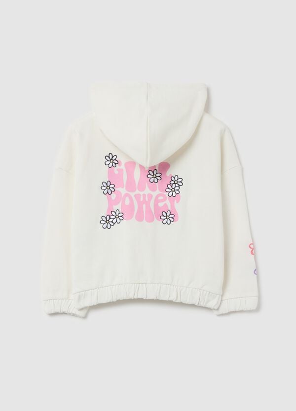 Ovs Full-zip Con Cappuccio E Stampa "Girl Power"