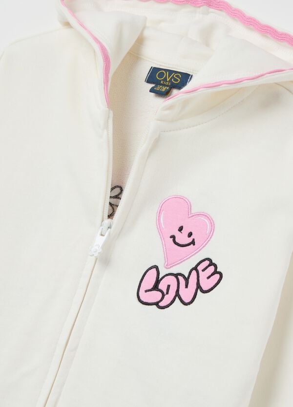 Ovs Full-zip Con Cappuccio E Stampa "Girl Power"