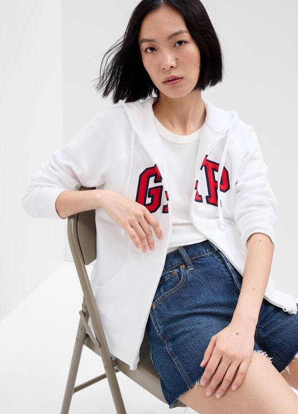 Ovs Full-zip con cappuccio ricamo logo