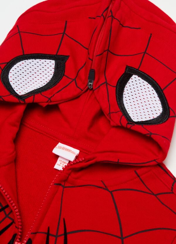 Ovs Full-zip Con Cappuccio Stampa Spider-Man