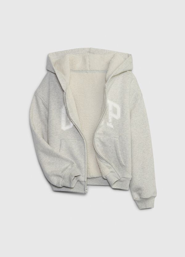 Ovs Full-zip Con Interno In Sherpa E Patch Logo