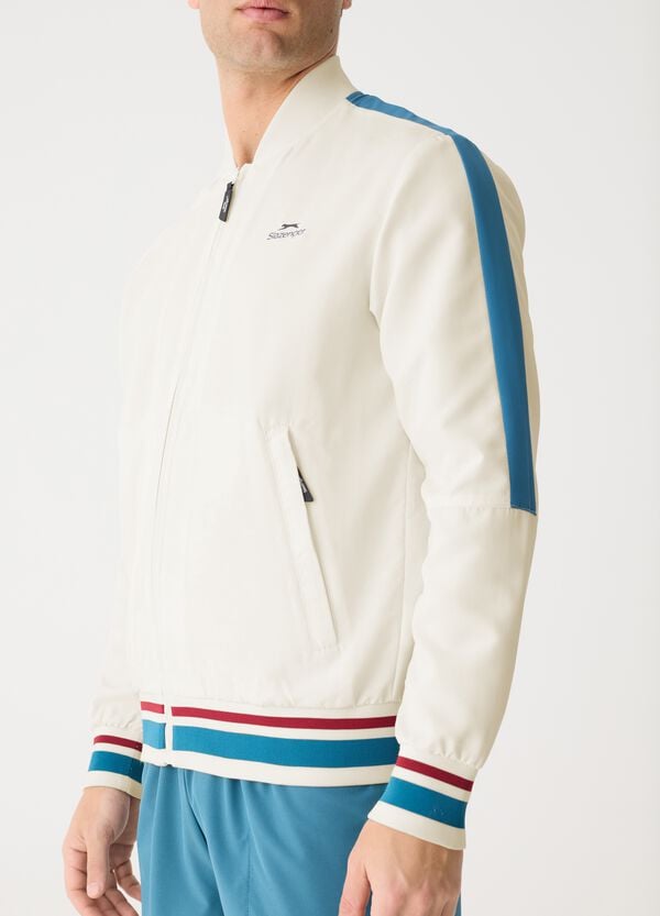 Ovs Full-zip Con Profili A Contrasto SLAZENGER