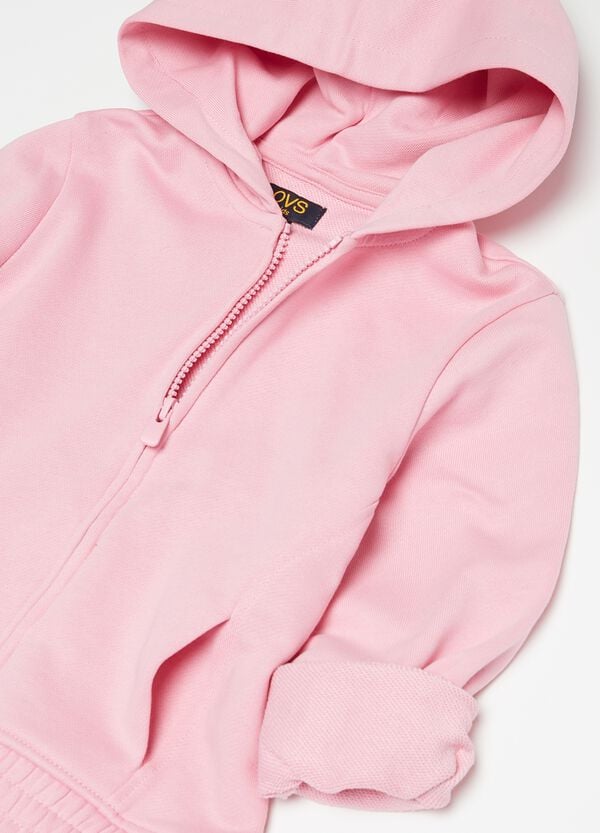 Ovs Full-zip Essential In Cotone Bio Con Cappuccio