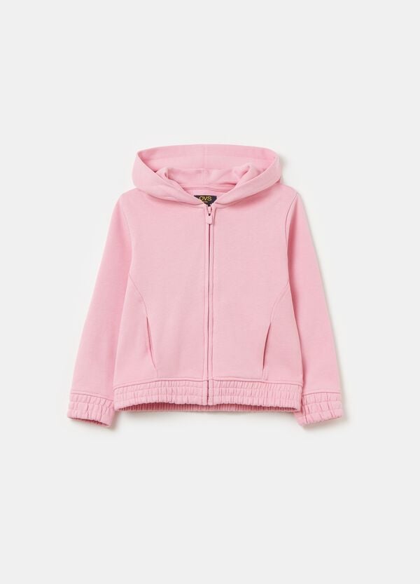 Ovs Full-zip Essential in cotone bio con cappuccio