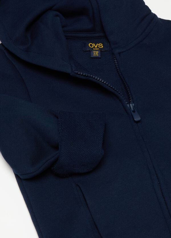 Ovs Full-zip Essential In Cotone Bio Con Cappuccio