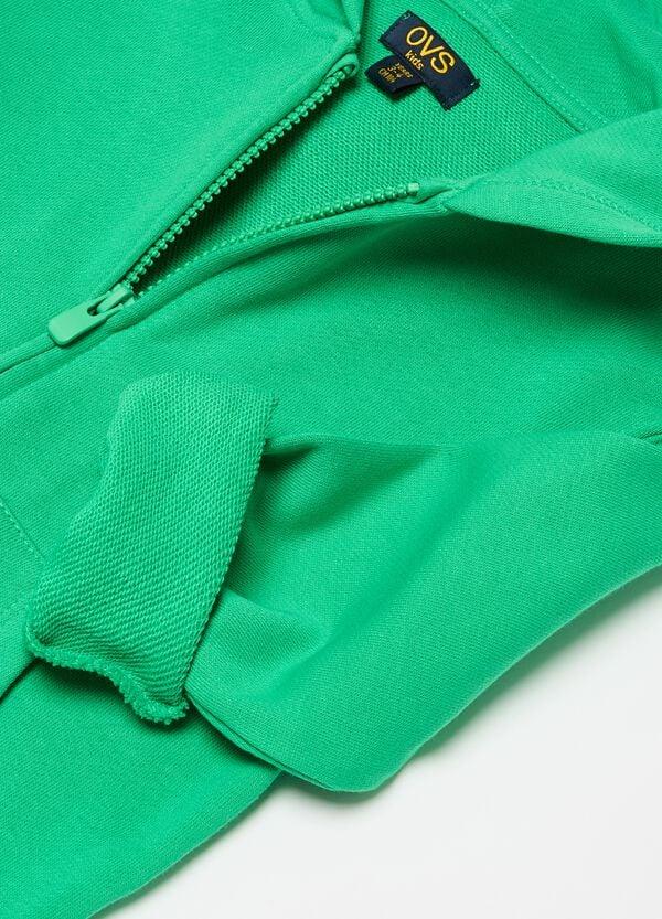 Ovs Full-zip Essential In Cotone Bio Con Cappuccio