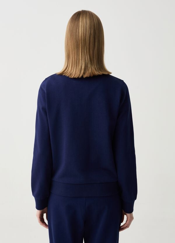 Ovs Full-zip Essential In Felpa A Collo Alto