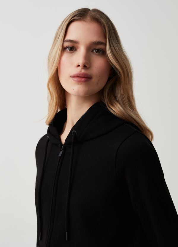 Ovs Full-zip Essential In Felpa Con Cappuccio