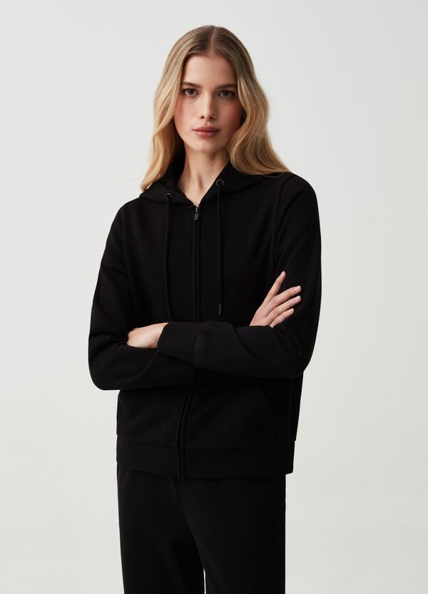 Ovs Full-zip Essential In Felpa Con Cappuccio