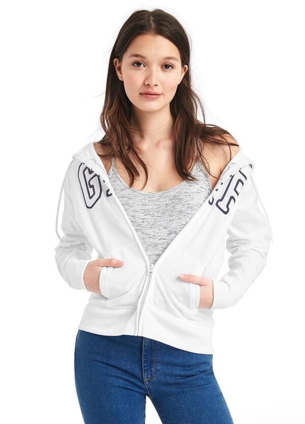 Ovs Full-zip in felpa con cappuccio e ricamo logo