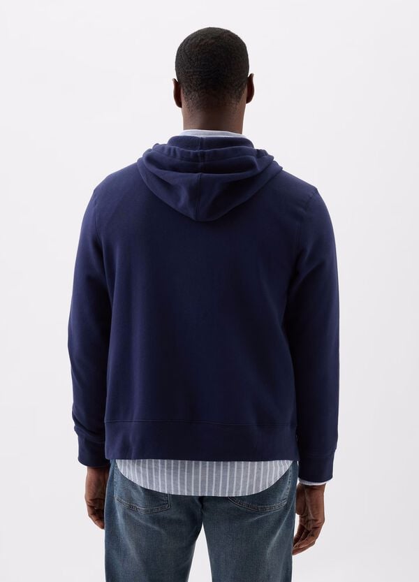 Ovs Full-zip In Felpa Con Ricamo Logo