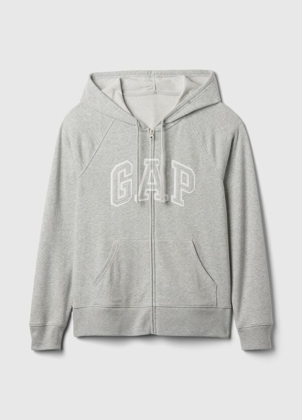 Ovs Full-zip In French Terry Con Ricamo Logo