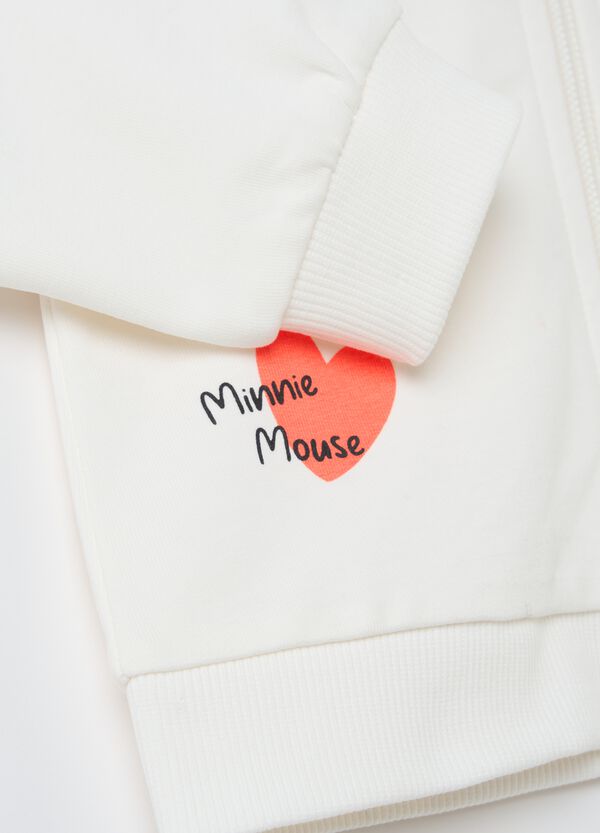 Ovs Full-zip In French Terry Con Stampa Minnie